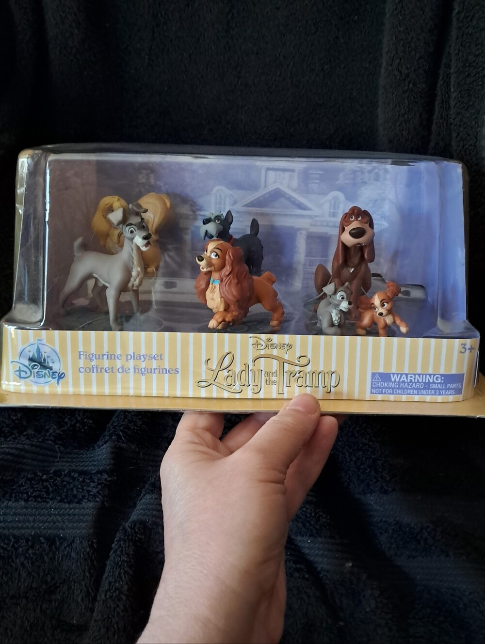 Retired Disney Lady and the Tramp Figurine Playset